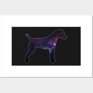 Galaxy Parson Terrier Silhouette Posters and Art